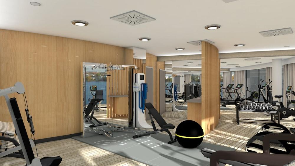 เดอะ ฟงต์แน Hotel ฮัมบูร์ก ภายนอก รูปภาพ 3D rendering of a gym