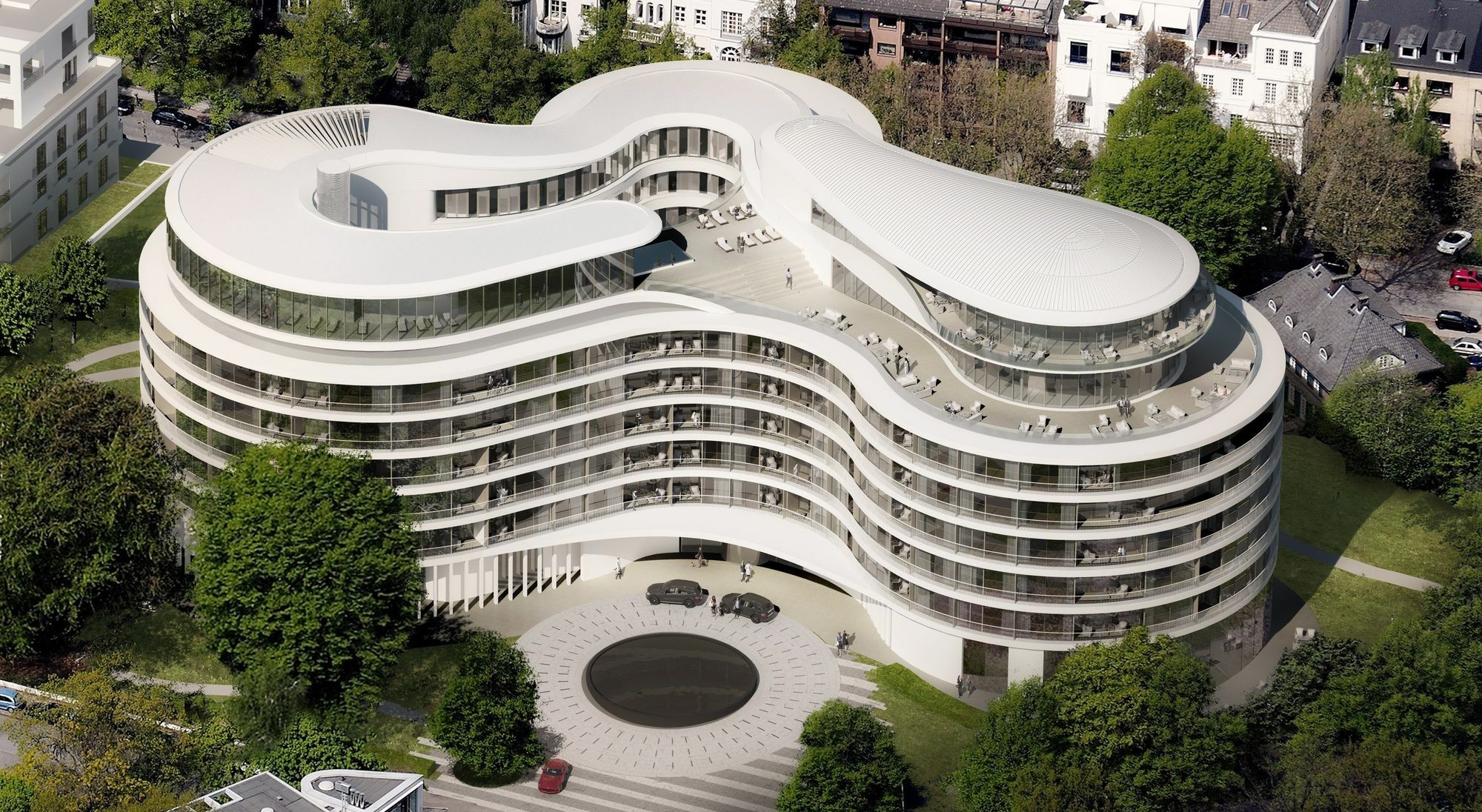 เดอะ ฟงต์แน Hotel ฮัมบูร์ก ภายนอก รูปภาพ The new building of the University of Applied Sciences